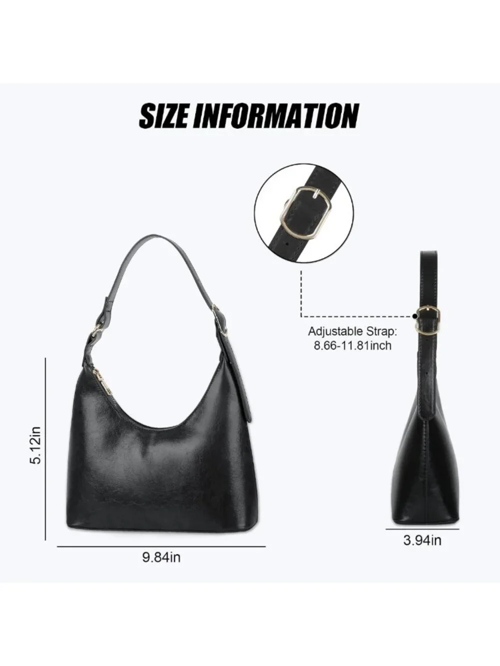 Trendy Mini Vintage Hobo Bag - Small Retro Vegan Leather Handbag for Women